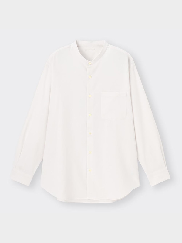 イージーケアバンドカラーシャツ(長袖)SW