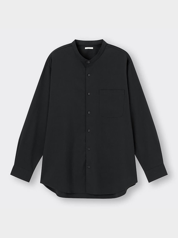 イージーケアバンドカラーシャツ(長袖)SW