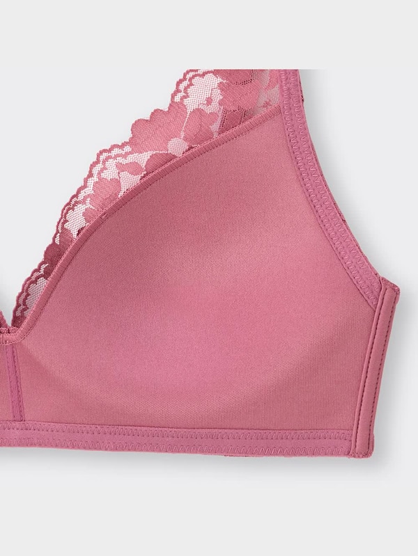 ソフトプランジブラ(ノンワイヤー)(レース)(セットアップ可能)