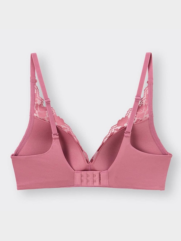 ソフトプランジブラ(ノンワイヤー)(レース)(セットアップ可能)