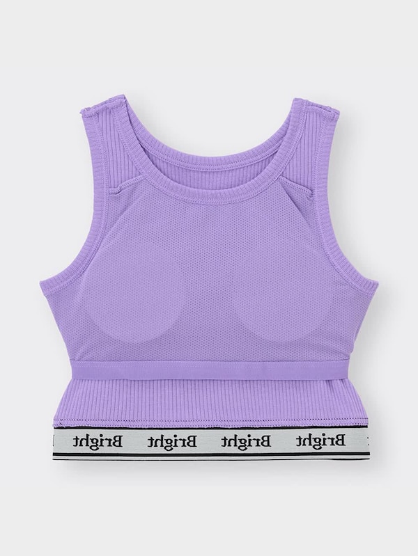 GIRLSブラフィールプチロゴテープクロップドタンクトップ