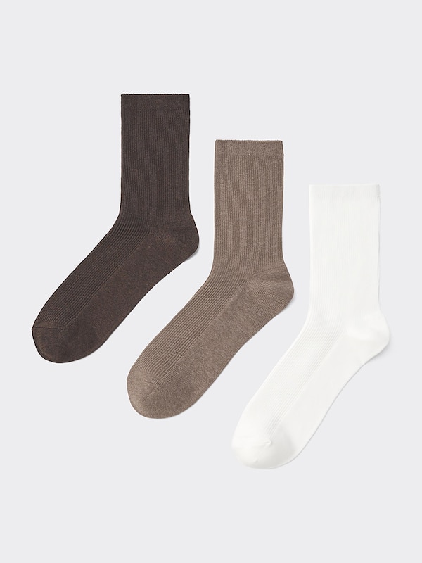 リブクルーソックス3P(カラー)