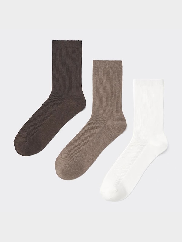 リブクルーソックス3P(カラー)