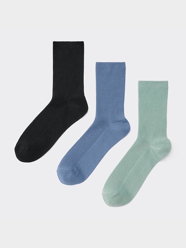 リブクルーソックス3P(カラー)