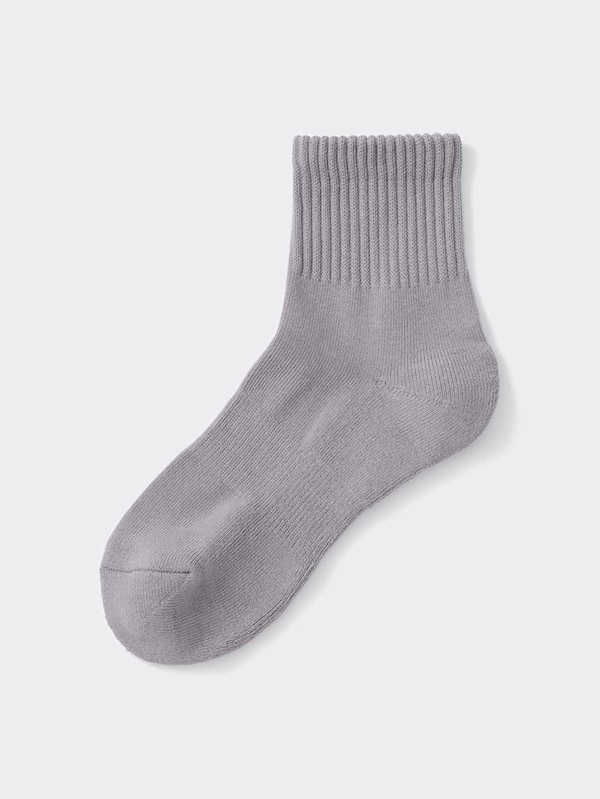 リブパイルアンクルソックス