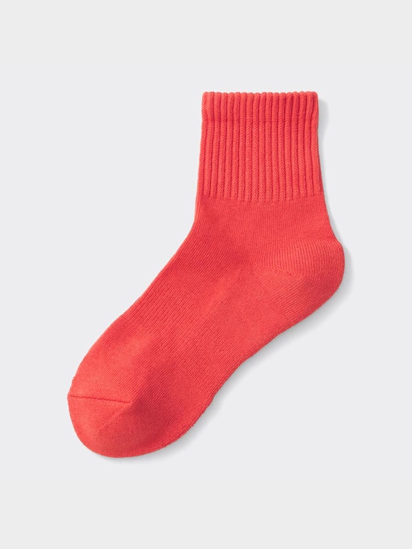 リブパイルアンクルソックス