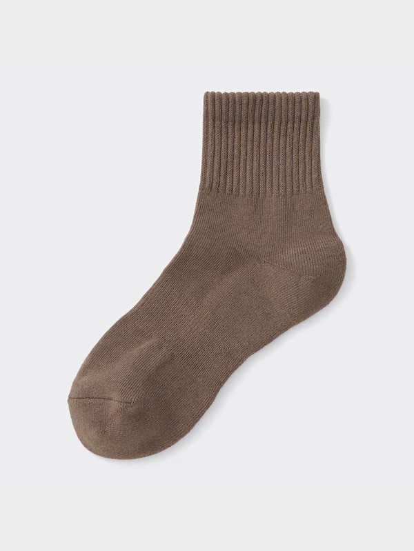 リブパイルアンクルソックス