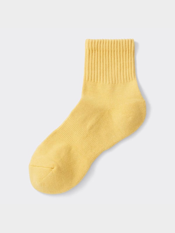 リブパイルアンクルソックス