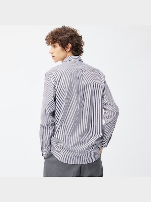 イージーケアレギュラーフィットシャツ(ストライプ)SW+E