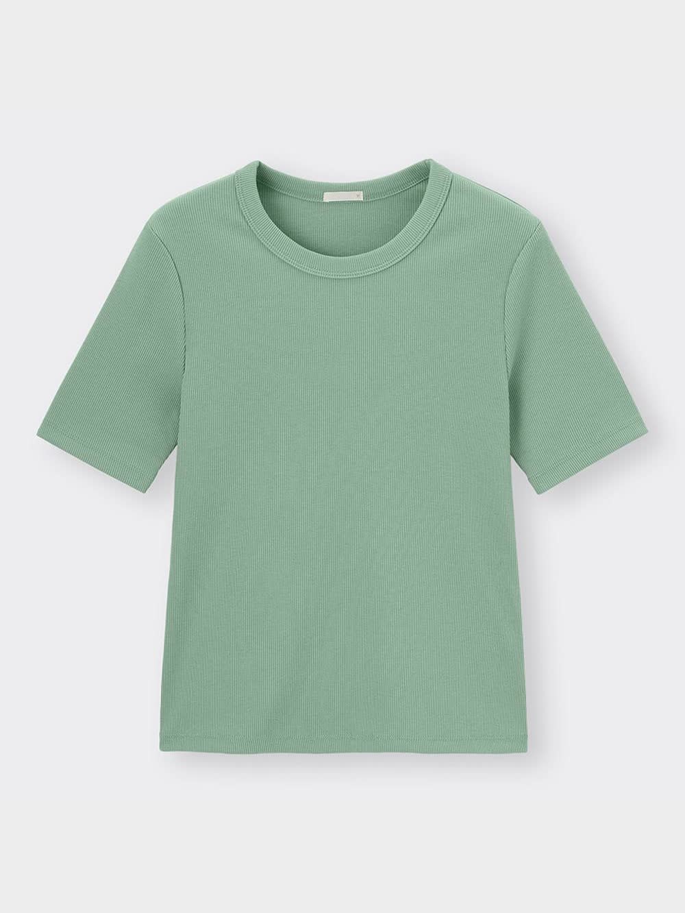 PALページ GU公式 | リブT(半袖)