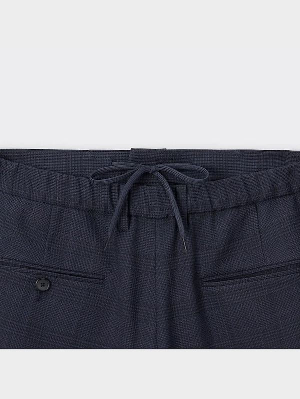 ウォッシャブルテーパードトラウザー(チェック)SW+E(丈標準70.0～74.0cm)(セットアップ可能)