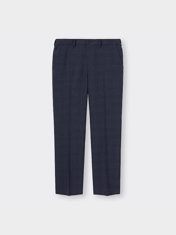 ウォッシャブルテーパードトラウザー(チェック)SW+E(丈標準70.0～74.0cm)(セットアップ可能)