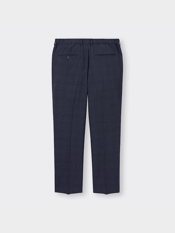 ウォッシャブルテーパードトラウザー(チェック)SW+E(丈標準70.0～74.0cm)(セットアップ可能)