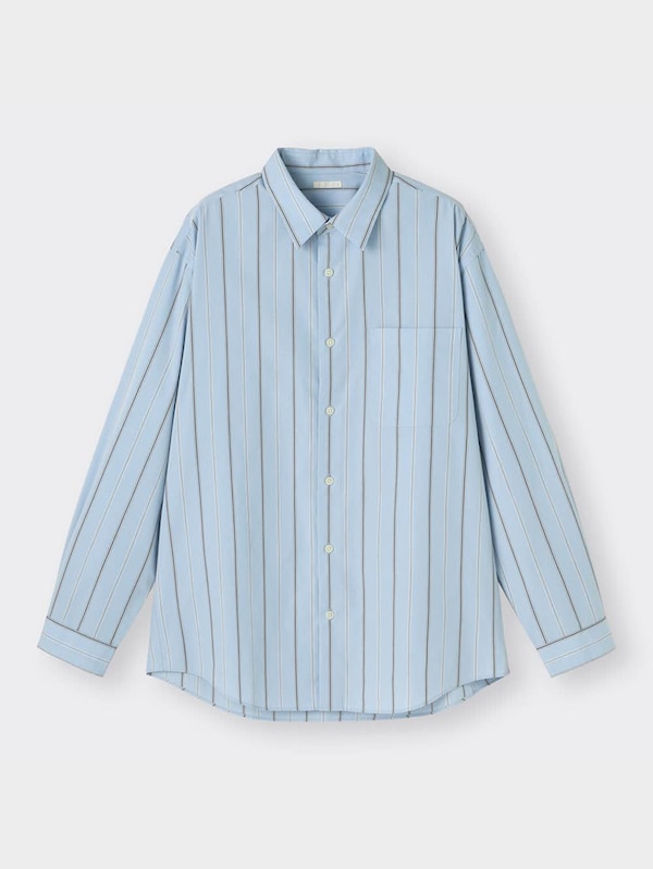 ブロードシャツ(長袖)(ストライプ)