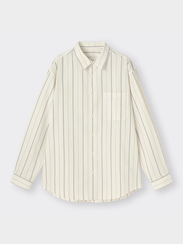 ブロードシャツ(長袖)(ストライプ)
