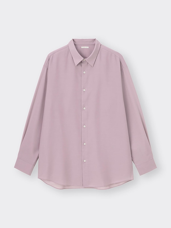 イージーケアシアーオーバーサイズシャツ(長袖)