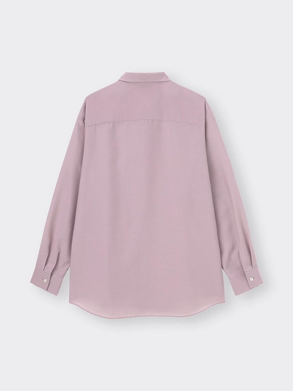 イージーケアシアーオーバーサイズシャツ(長袖)