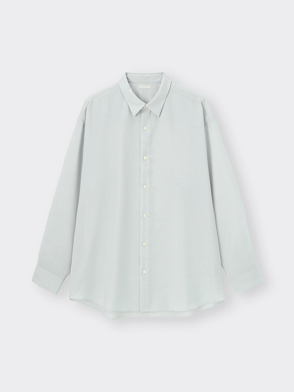 イージーケアシアーオーバーサイズシャツ(長袖)