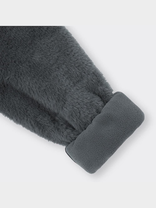 GIRLSフェイクファーフーディジャケット(長袖)