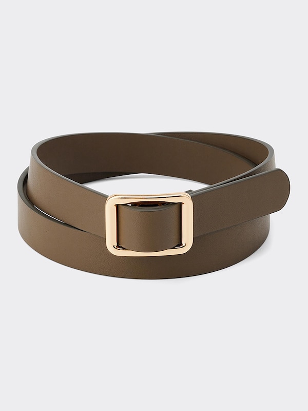 スクエアバックルホールレスベルト