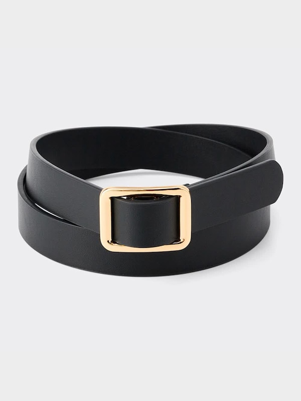 スクエアバックルホールレスベルト