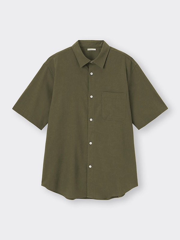 リネンブレンドシャツ(5分袖)OSB+EC