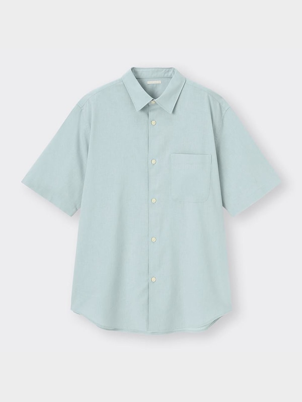 リネンブレンドシャツ(5分袖)OSB+EC