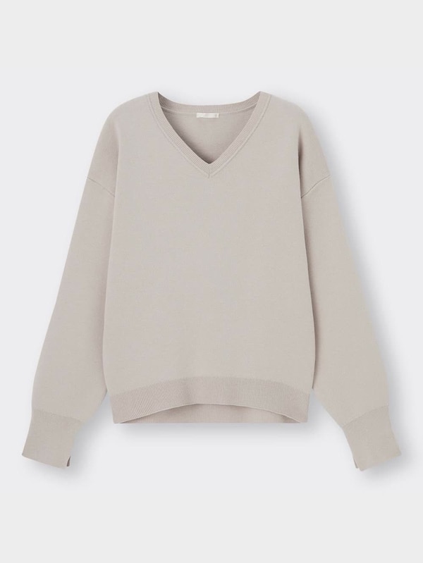 スムースVネックセーター(長袖)Z