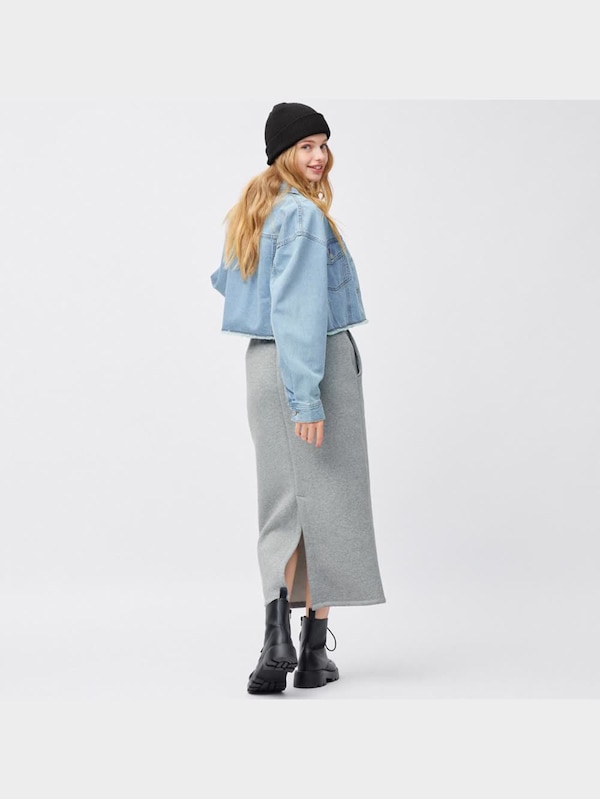 ヘビーウェイトスウェットナローロングスカート(丈標準82.5～89.5cm)(セットアップ可能)(2023年冬アイテム)