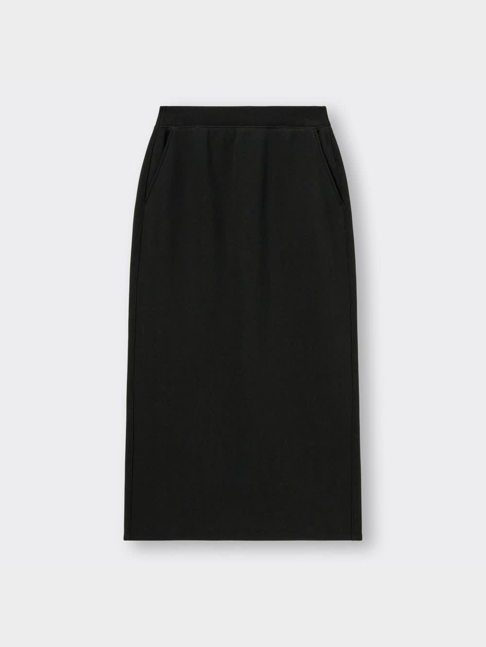 GU公式 | ヘビーウェイトスウェットナローロングスカート(丈標準