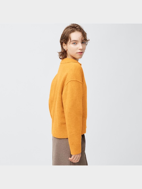 パフィータッチ スキッパーポロセーター(長袖)