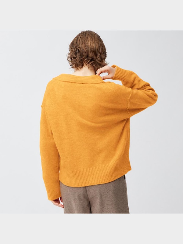 パフィータッチ スキッパーポロセーター(長袖)