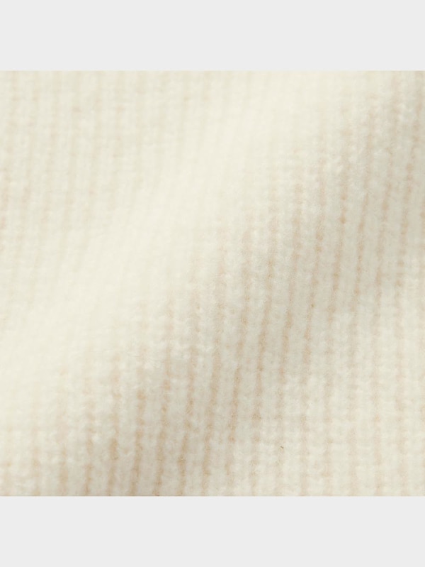 パフィータッチVネッククロップドセーター(長袖)