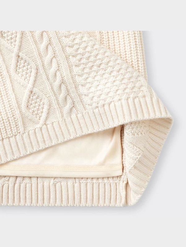 ケーブルニットミニスカート(セットアップ可能)