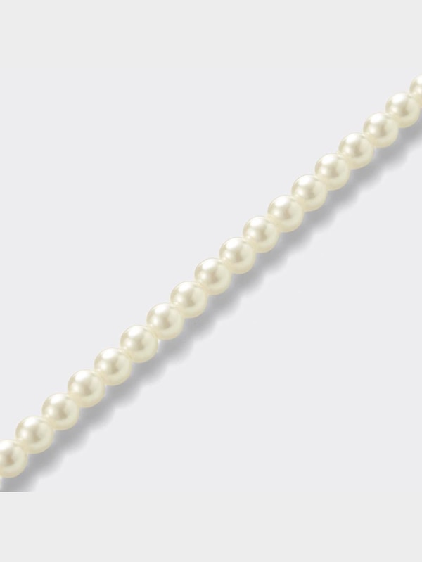 ロングラリエットパールライクネックレス