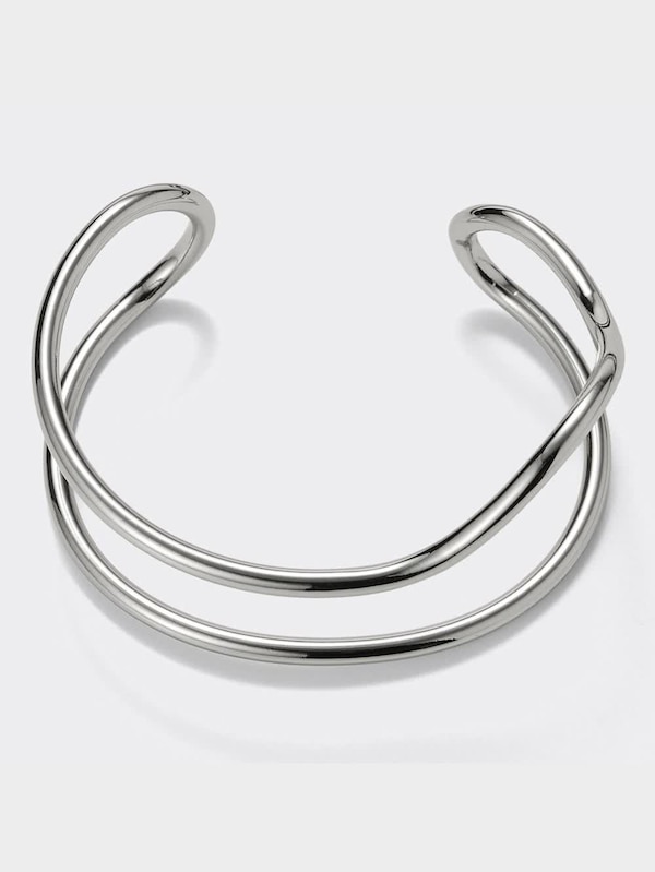 ダブルラインメタルバングル