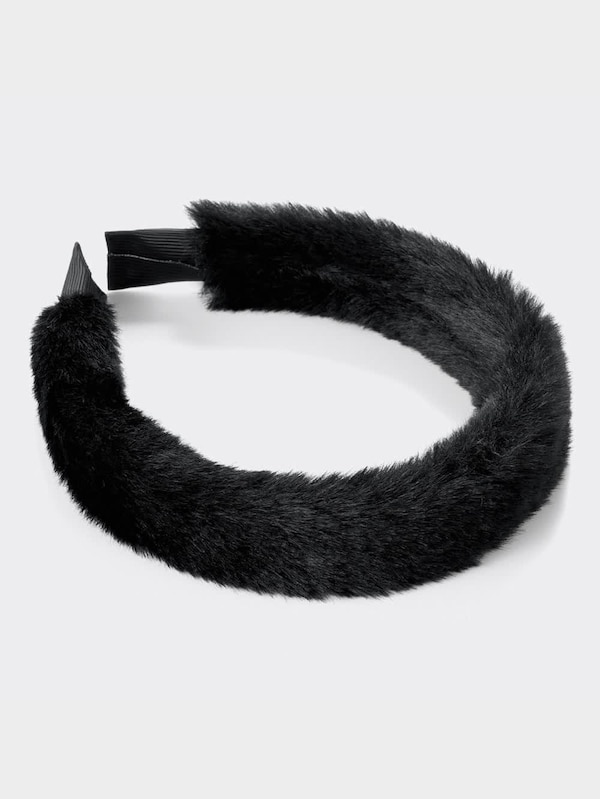 フェイクファーカチューシャ