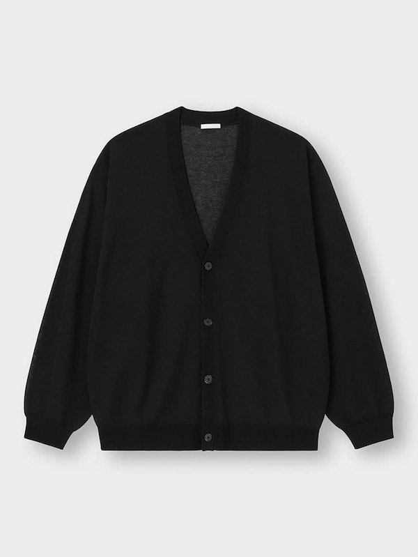 ウォッシャブルシアーニットカーディガ  ン(長袖)