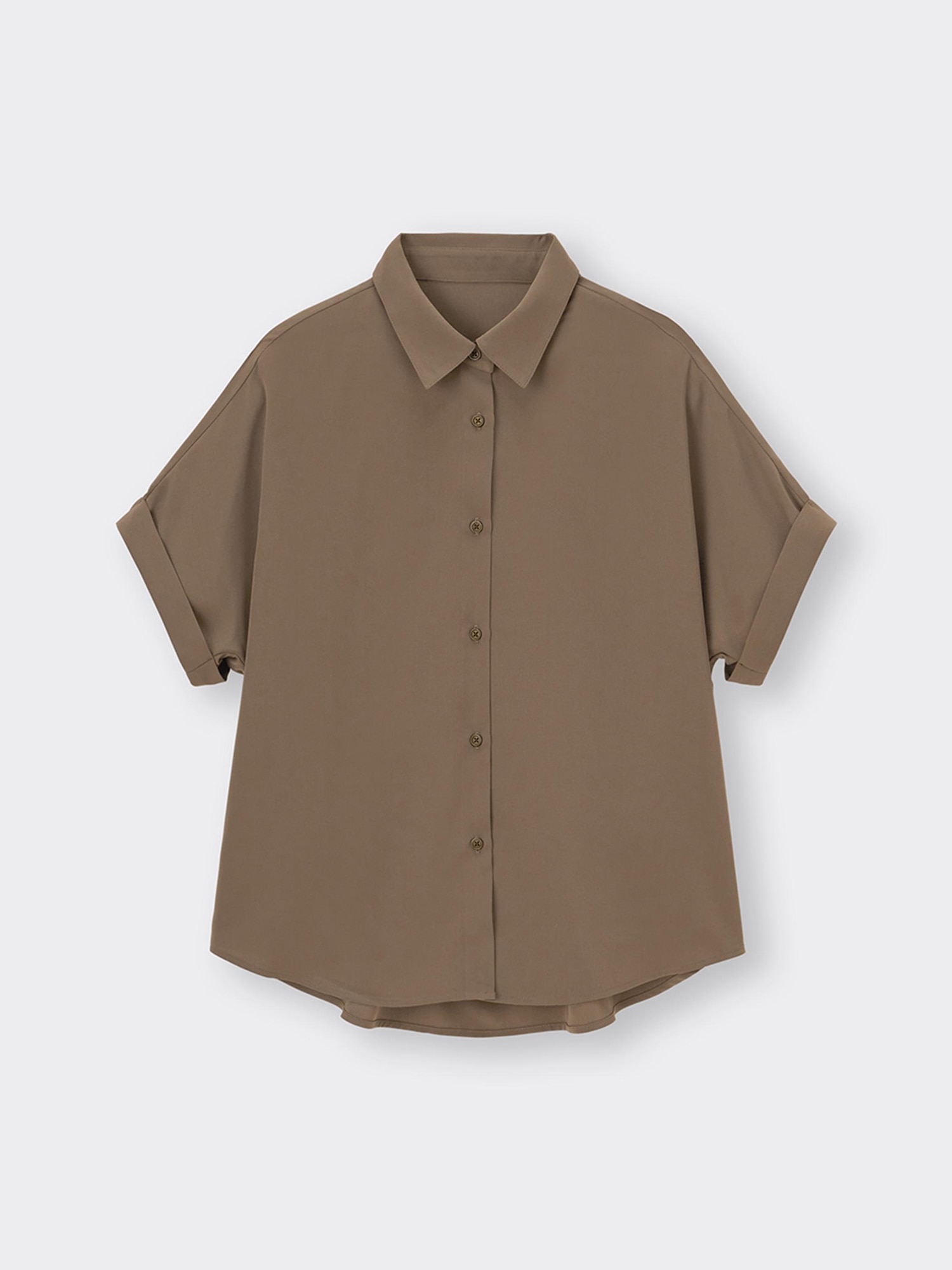 GU公式 | ドレープシャツ(半袖)(2024年モデル)