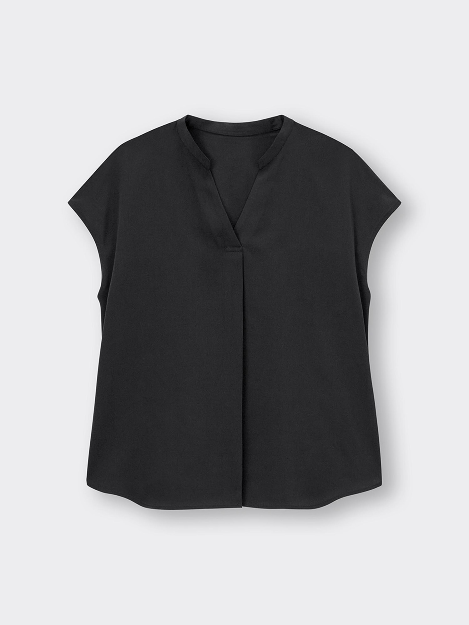 春夏【美品】デュアルヴュー/ストライプ柄 半袖 スキッパー チュニック/40/金/DUAL VIEW/デュアルビュー/シャツ/ブラウス/銀座マギー/9号 GU公式 | ドレープスキッパーシャツ(半袖)