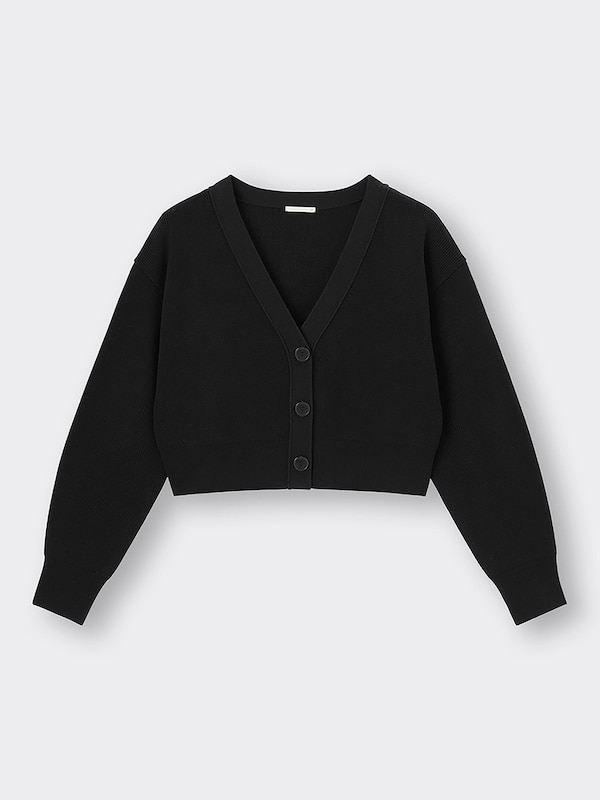 ウォッシャブルクロップドカーディガン(長袖)