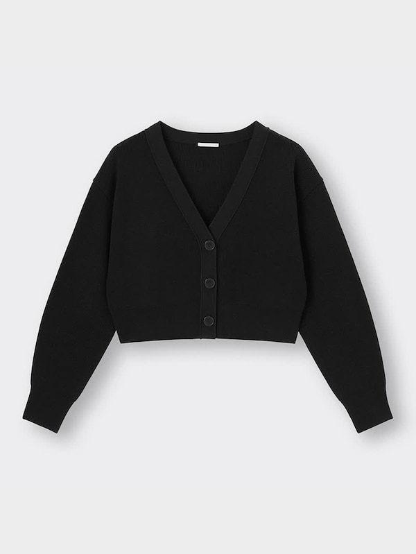 ウォッシャブルクロップドカーディガン(長袖)