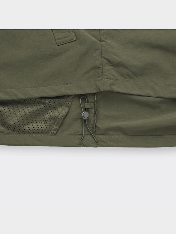 ナイロンジップアップベスト(セットアップ可能)