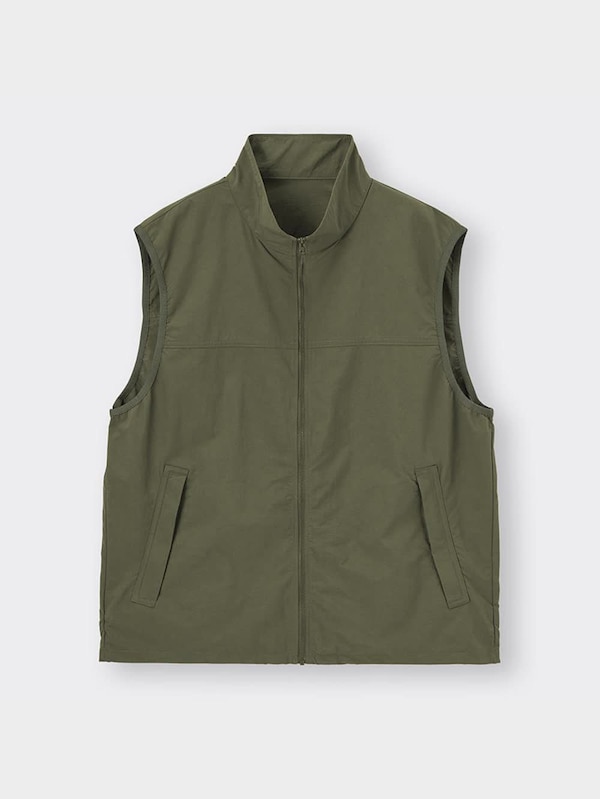 ナイロンジップアップベスト(セットアップ可能)