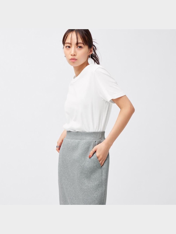 ヘビーウェイトスウェットナローミディスカート+EC(丈短め75.5～79.5cm)(セットアップ可能)