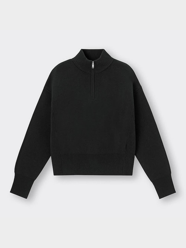 ハーフジップセーター(長袖)