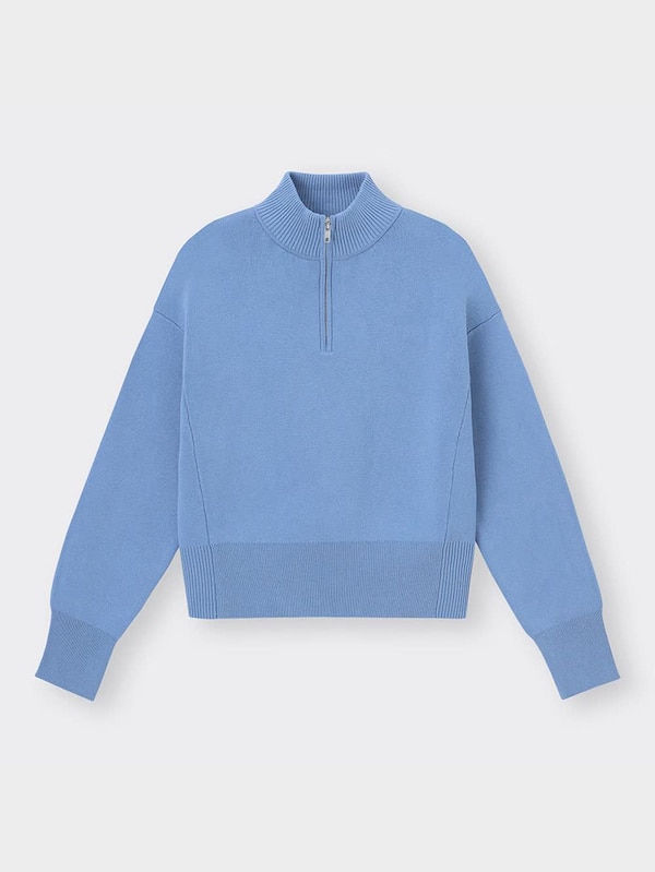 ハーフジップセーター(長袖)