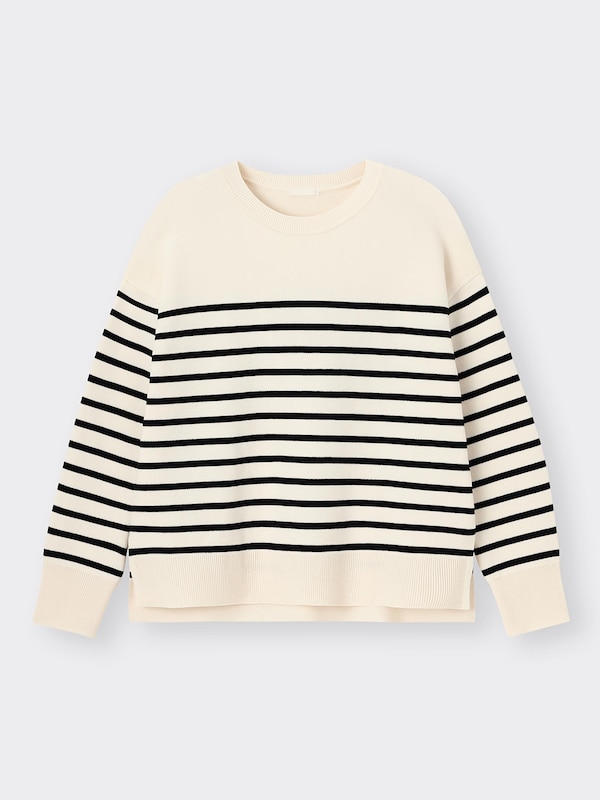 クルーネックボーダーセーター(長袖)Z