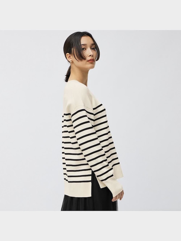 クルーネックボーダーセーター(長袖)Z