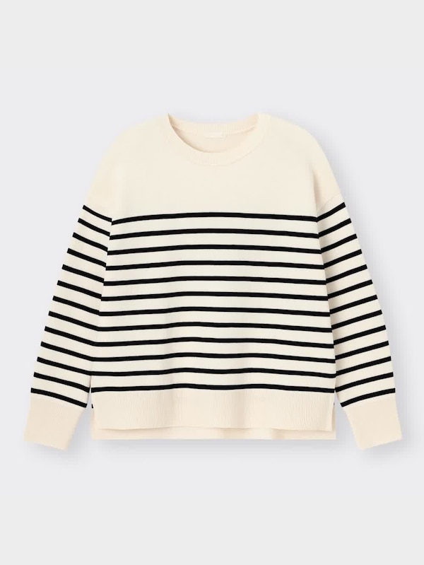 クルーネックボーダーセーター(長袖)Z